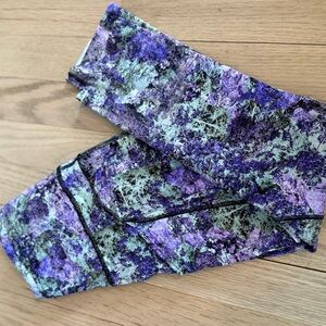 lululemon athletica Purple and Black Patterned Leggings